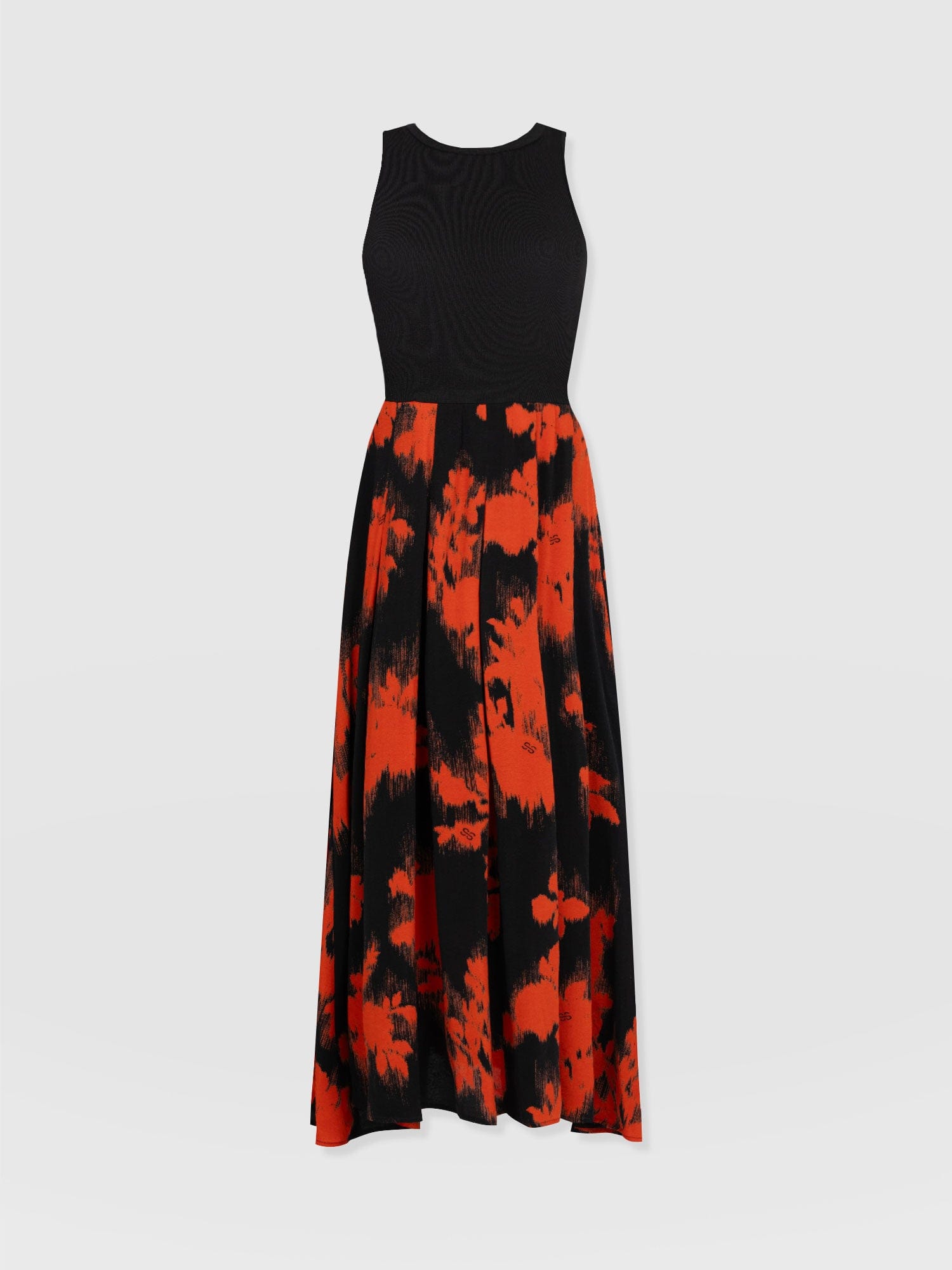 Renee Contrast Dress - Orange Fade Floral - Women's Dresses | Saint + Sofia® USA